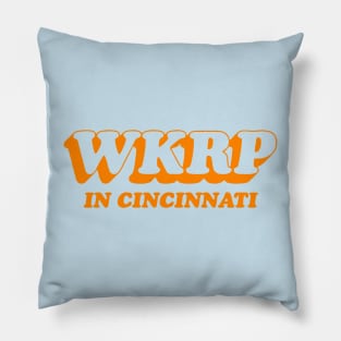 WKRP in Cincinnati Orange v2 Pillow