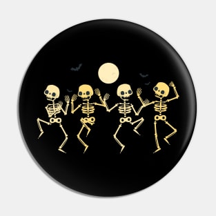 Halloween Party Dancing Skeleton Pin