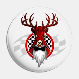 Racing Elk Pin
