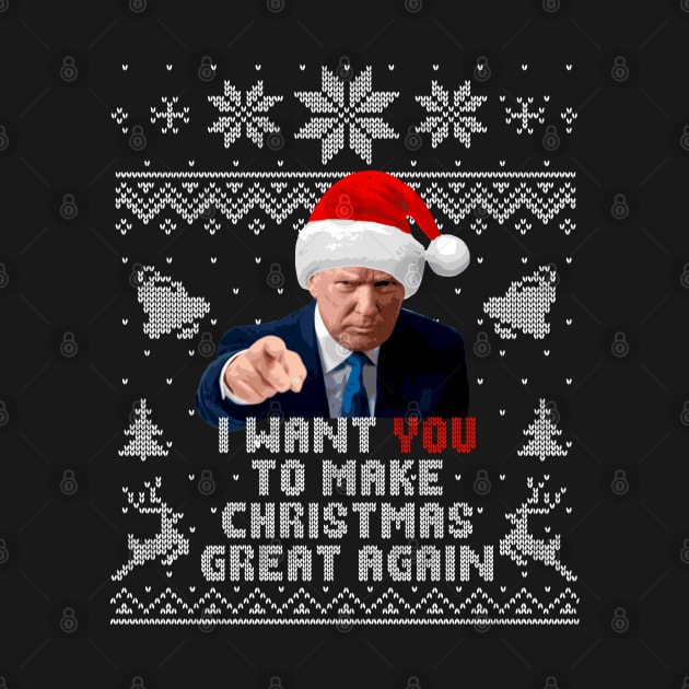 Donald Trump I Want You To Make Christmas Great Again by Nerd_art