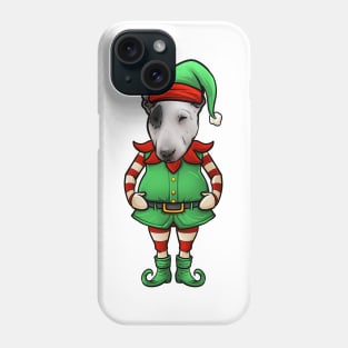 Bull Terrier Christmas Elf Phone Case