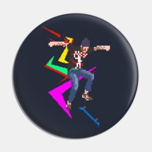 pixel skater Pin