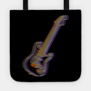 Guitar of Colorful Tote