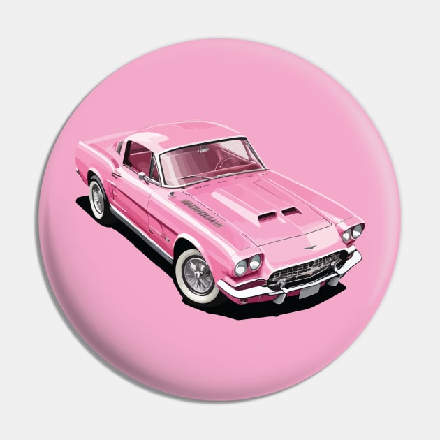 Pink Classic Barbie Car Pin by VENZ0LIC