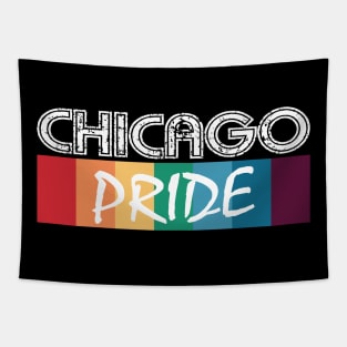 Chicago City Vintage Gay Pride Tapestry