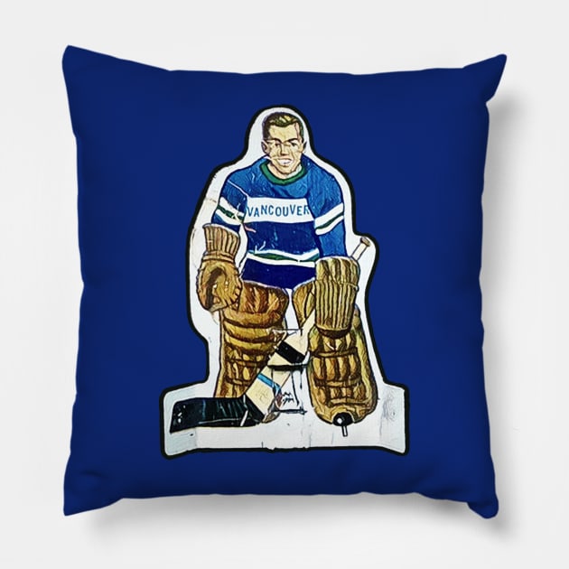 Coleco Table Hockey Players - Vancouver Canucks Pillow by mafmove