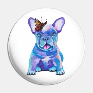 French Bulldog puppy with a butterfly Pin