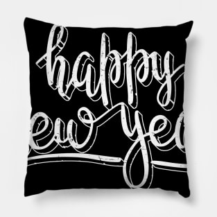 Vintage Retro Happy New Year Pillow