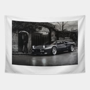 Miss Ferrari. 288 GTO. Umbrella Tapestry