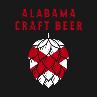 Alabama Craft Beer State Flag United States of Craft Beer T-Shirt T-Shirt