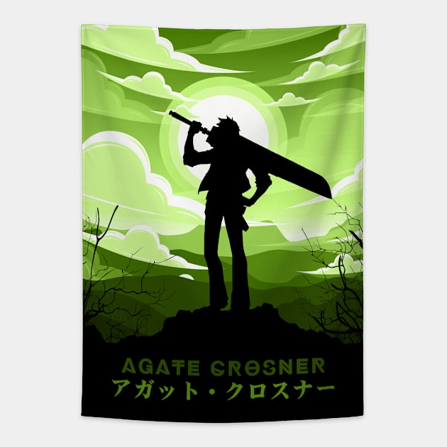 Agate Crosner | Trails Of Cold Steel Tapestry by GuruBoyAmanah