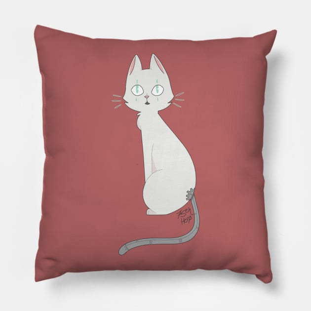 Robotic Cat Pillow by Hero75