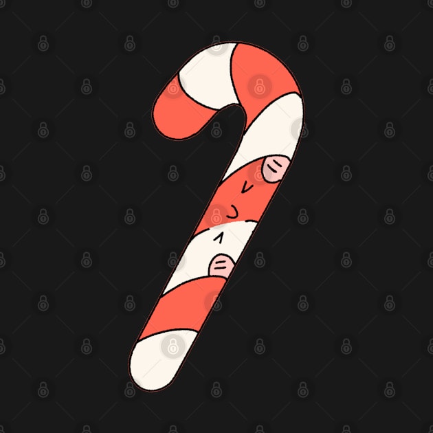 Cute Christmas candy cane by Lapiiin's Cute Sticker