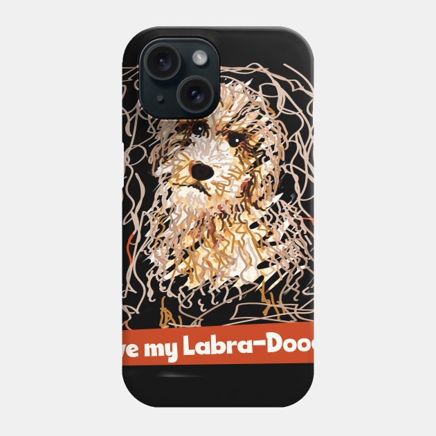 Labradoodle Doodle Phone Case by Brash Ideas