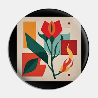 Abstract hot pepper plant Pin