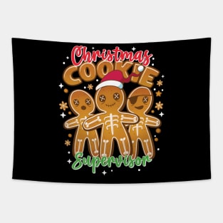 Funny Christmas Cookie Supervisor - Cookies for the Holidays Tapestry