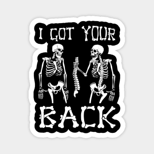 I Got Your Back Skeleton Halloween Magnet