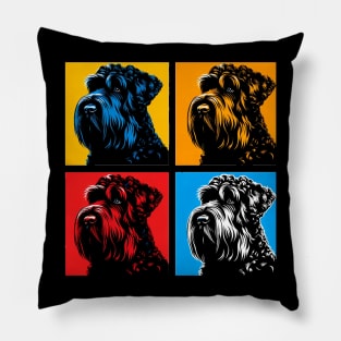 Black Russian Terrier Pop Art - Dog Lovers Pillow