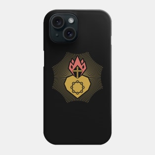 The heart of Christ and the flame of the Spirit Phone Case