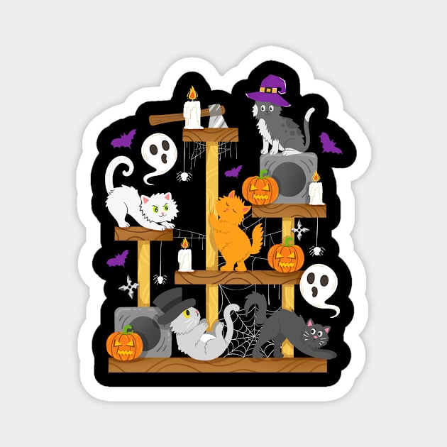 Halloween Cat Halloween Costume Magnet by KAWAIITEE