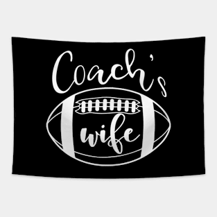 Coach's Wife Football Coach Spouse Gifts design Tapestry