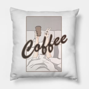 coffee before talkie Pillow