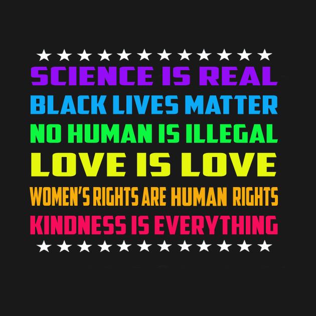 Science is Real Black Lives Matter by GoodArt