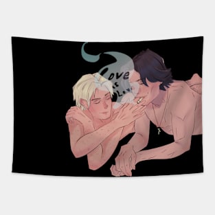 Gay couple Tapestry