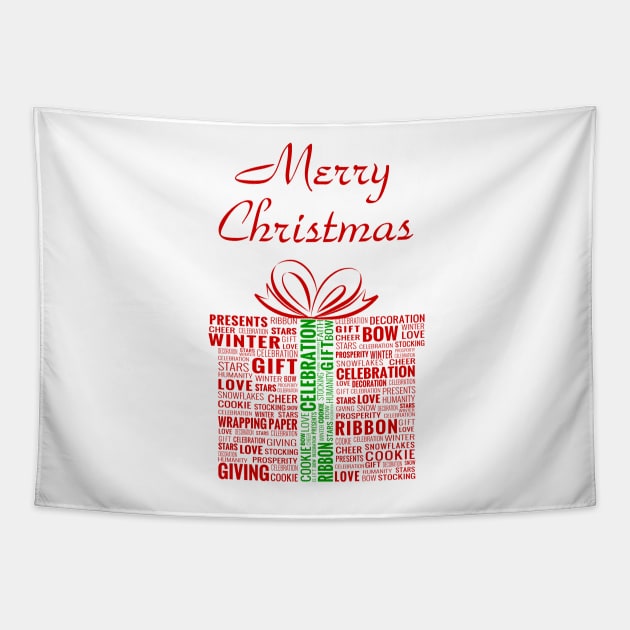 Merry Christmas Gift Shirt Tapestry by guitar75