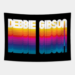 Retro Debbie Proud Name Personalized Gift Rainbow Style Tapestry