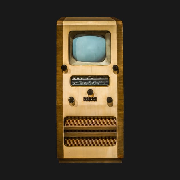 Isolated Vintage TV by mrdoomits