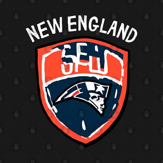 Soccer Player of New England Football Team Arena Sports Soccer Fan by DaysuCollege