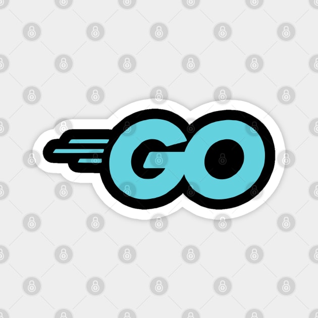 GO Programming Languange Logo Magnet by zadaID