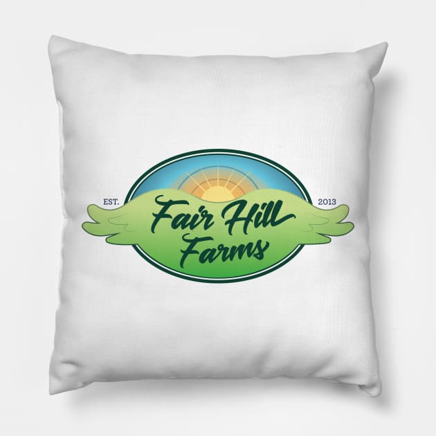 Fair Hill Farms Logo • Color Pillow by FalconArt