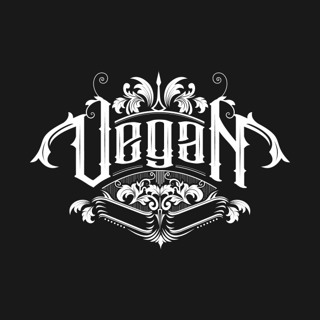 Gothic Vegan White by vegancantfail