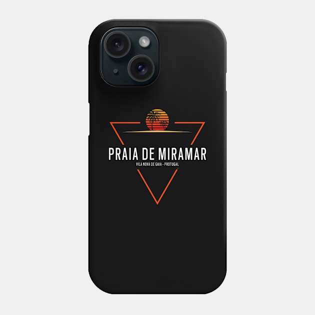 Praia de Miramar Portugal holidaymakers sun beaches Phone Case by shirtontour