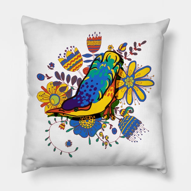 Bird Pillow by Olga Berlet