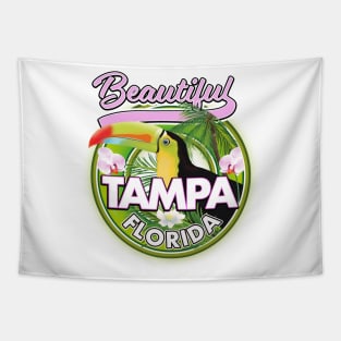 beautiful Tampa florida travel logo Tapestry