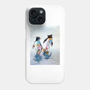 Rockhopper penguins Phone Case