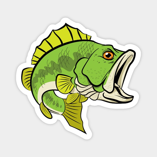 Largemouth Bass Strike Magnet by BlueSkyTheory