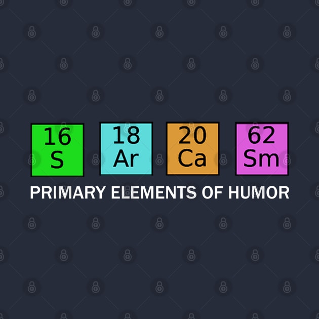 Sarcasm Primary Elements Of Humor Periodic Table by scribblejuice