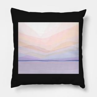 Copy of Orange Waldorf landscape poster Pillow