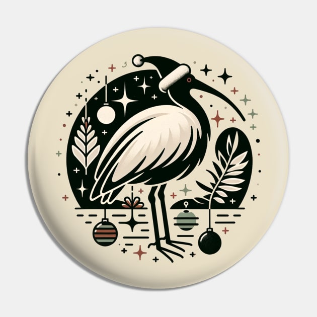 Bin Chicken Christmas Pin by Retro Travel Design