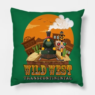 Wild West Railroad Pillow