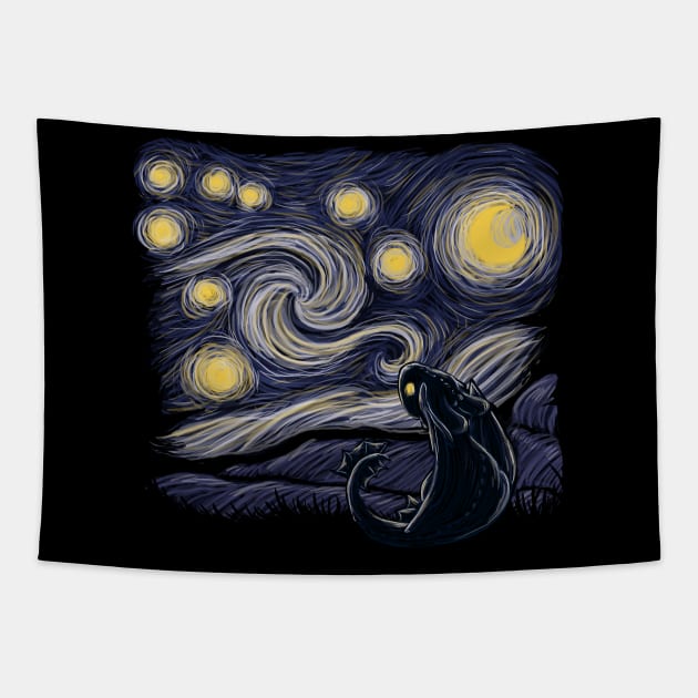 Starry Fury Tapestry by xMorfina