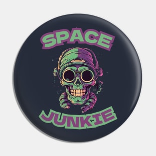 Space Junkie Logo Pin