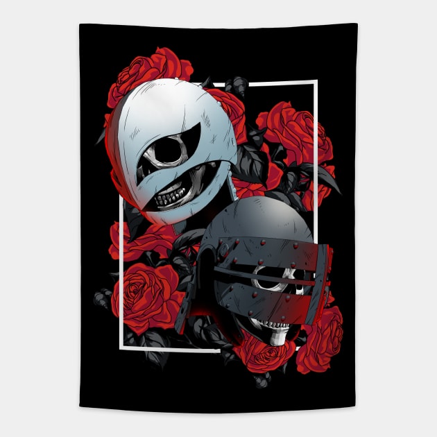 Memento Mori of the Hawks (Alternate) Tapestry by manoystee