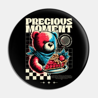 Precious Moment Bear Strawberry Pie Pin