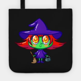 Cute little monster witch Tote