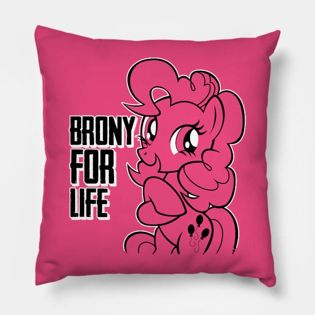 My little pony - BRONY 4 LIFE! Pillow by KERZILLA